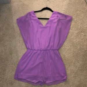 Gianni Bini Lavender Romper Size Small